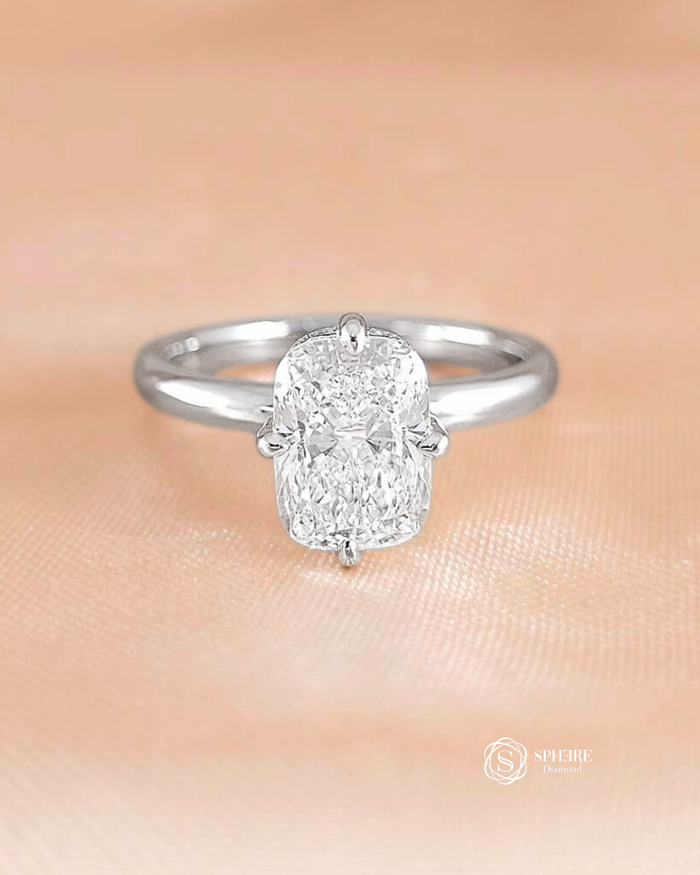 Solitaire Cushion Cut Diamond