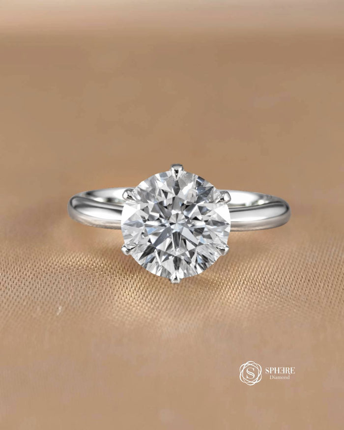Six Prong Classic Round Brilliant