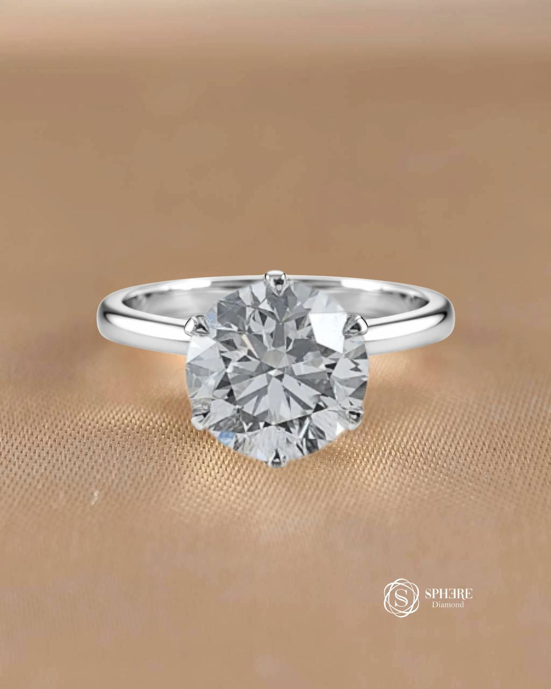 6 Prong Round Cut Solitaire