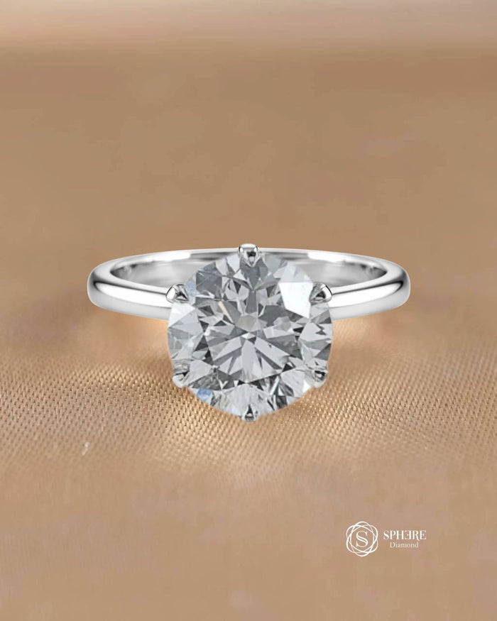 6 Prong Round Cut Solitaire