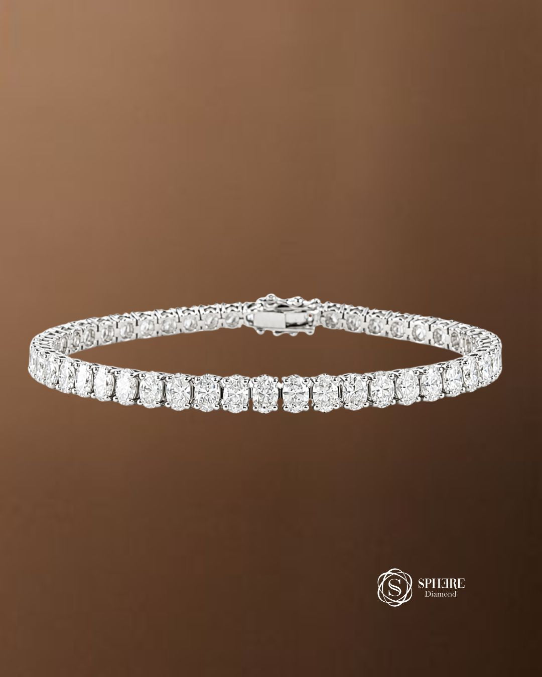 Oval lab grown Diamond Bracelet