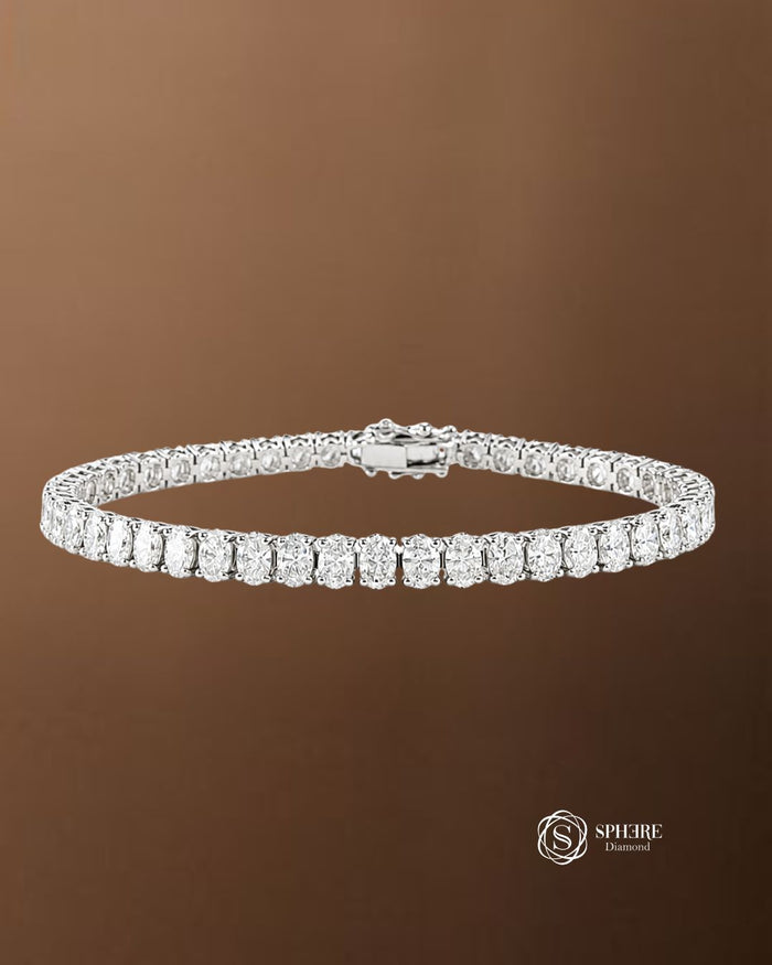 Oval lab grown Diamond Bracelet
