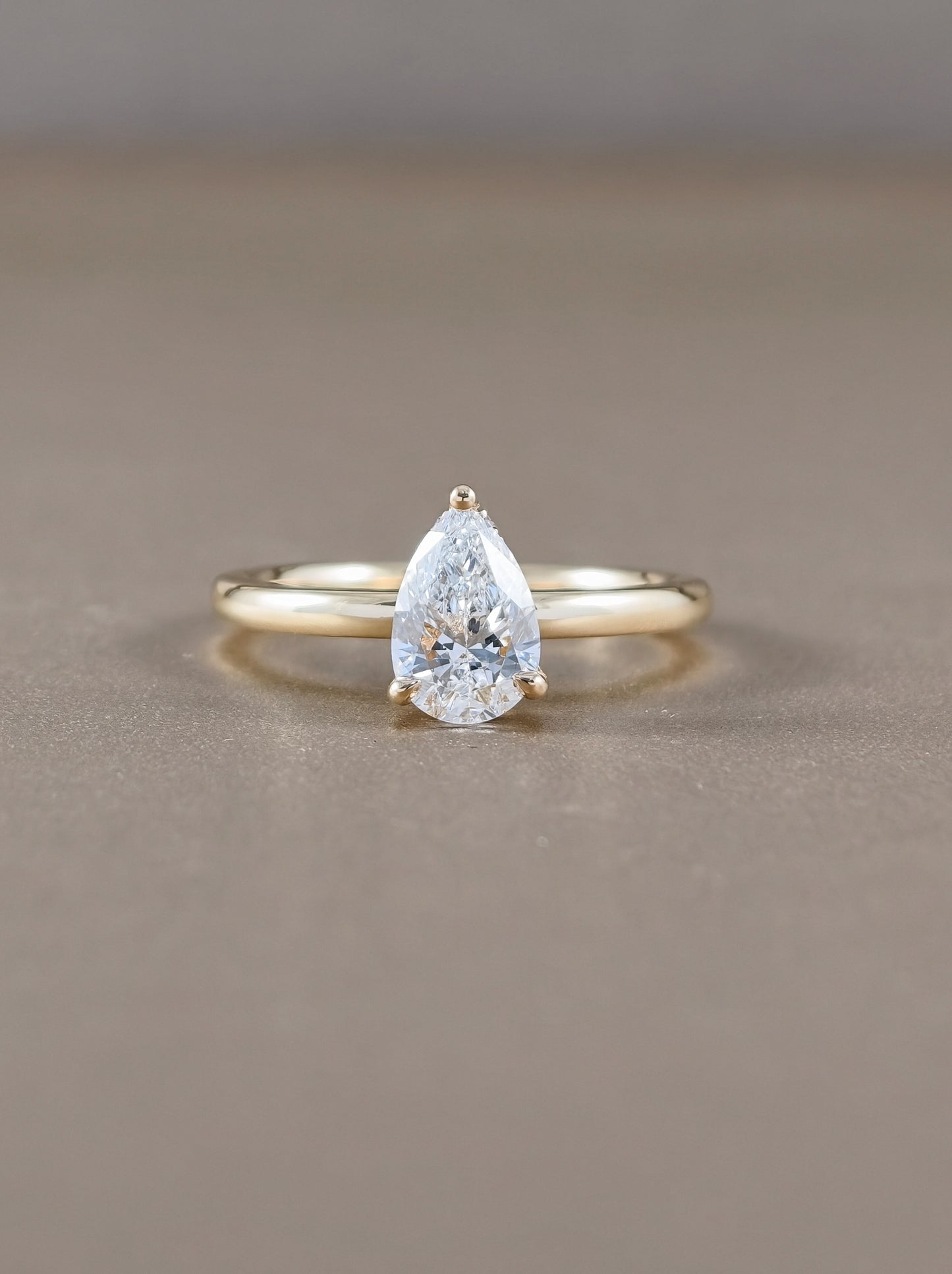 Serelle Pear Cut Lab Grown Diamond Solitaire Engagement Ring Bangkok