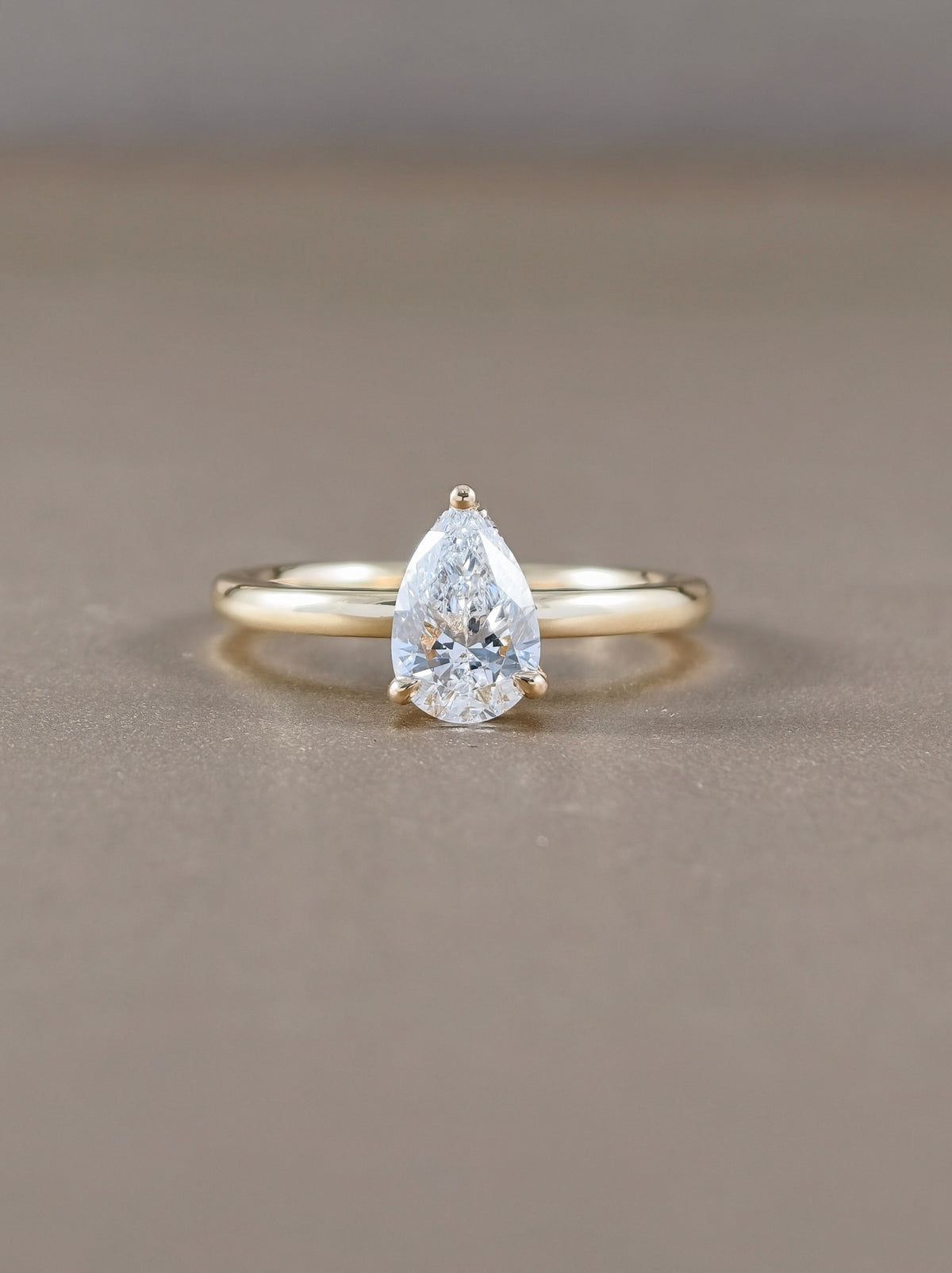Serelle Pear Cut Lab Grown Diamond Solitaire Engagement Ring Bangkok