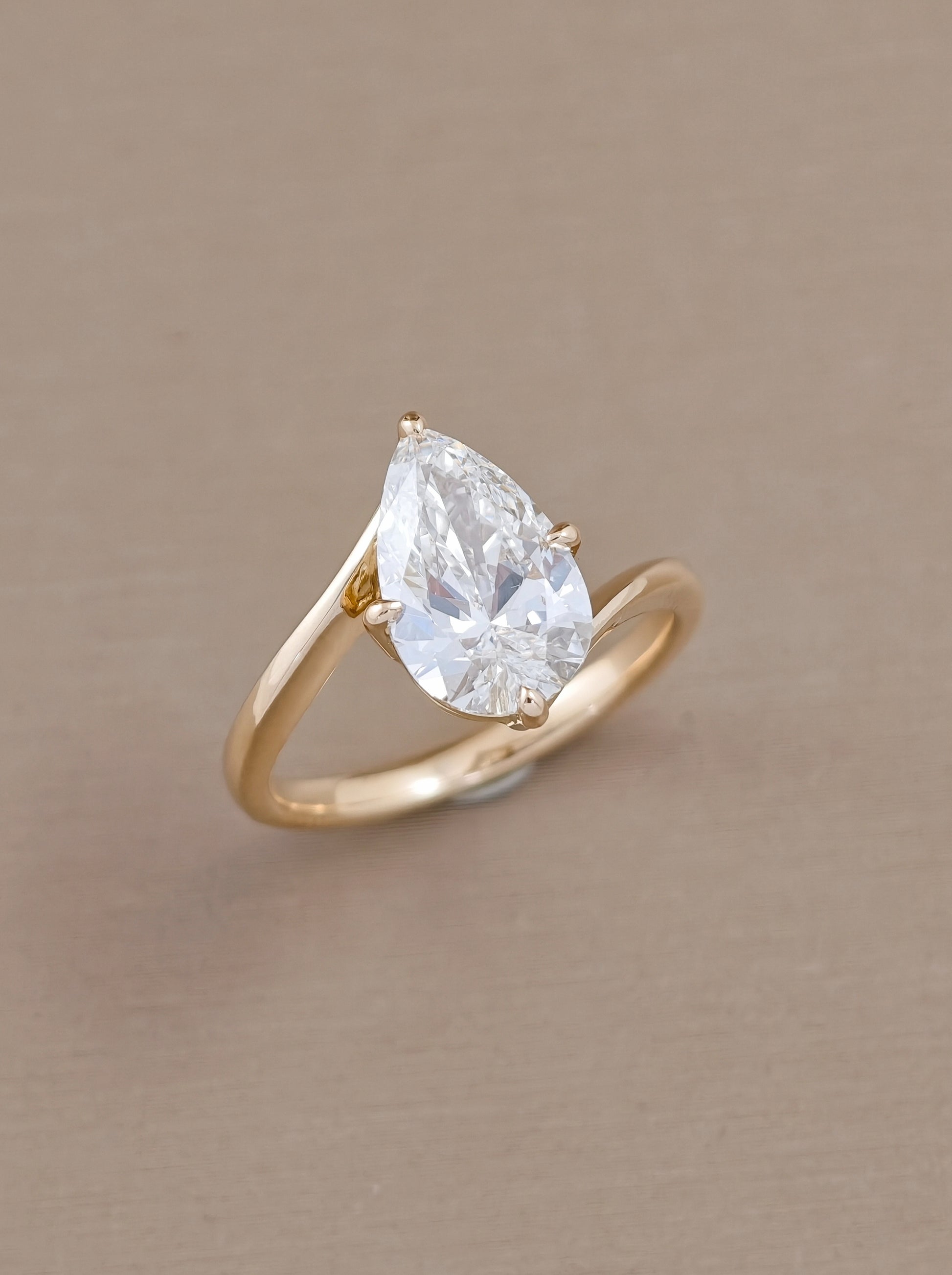 Emerald Cut Three-Stone Lab Grown Diamond Engagement Ring Bangkok Thailand