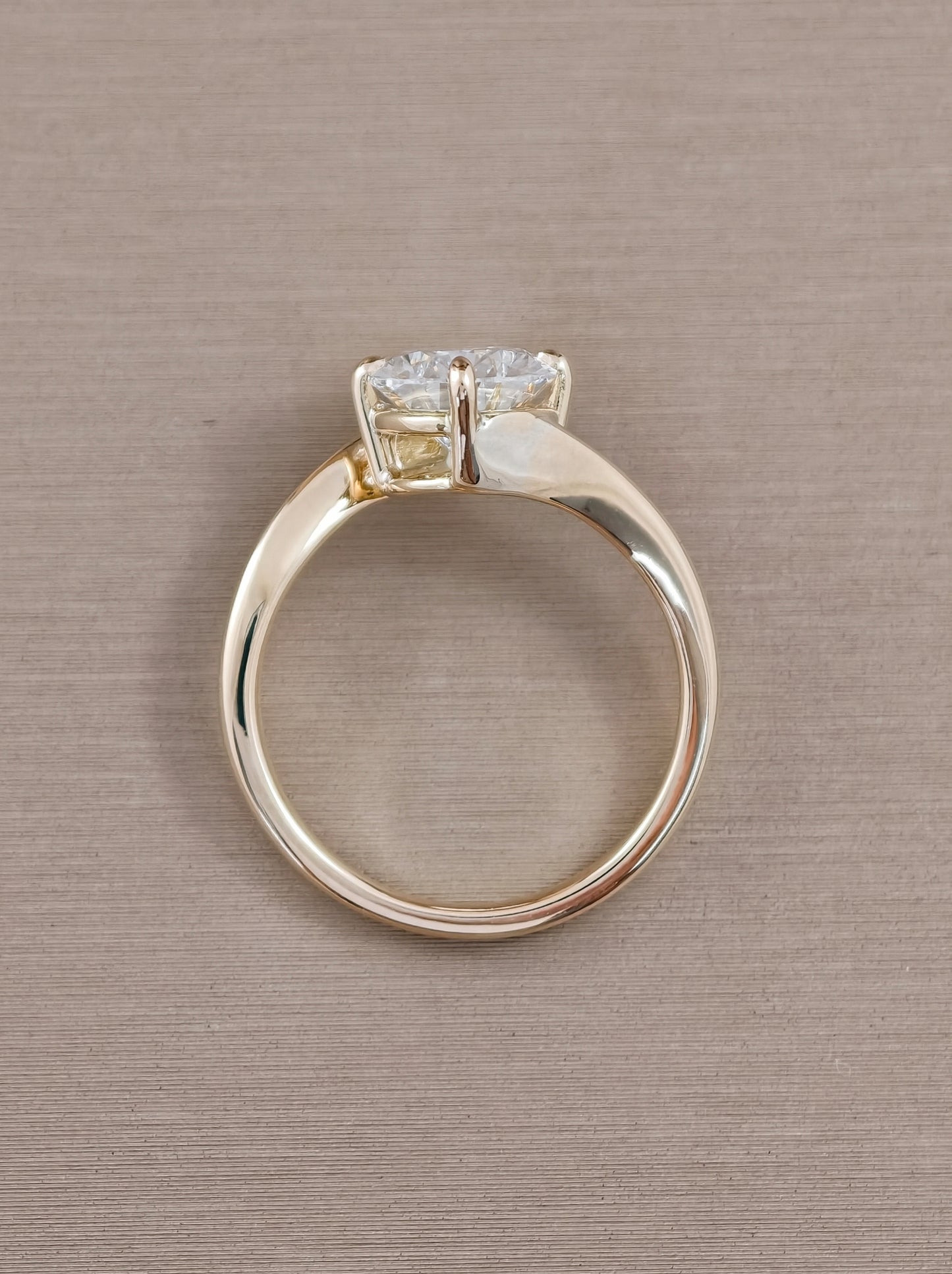 Emerald Cut Three-Stone Lab Grown Diamond Engagement Ring Bangkok Thailand