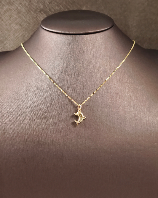 Gold Dolphin Pendant by Sphere Diamond Bangkok Thailand
