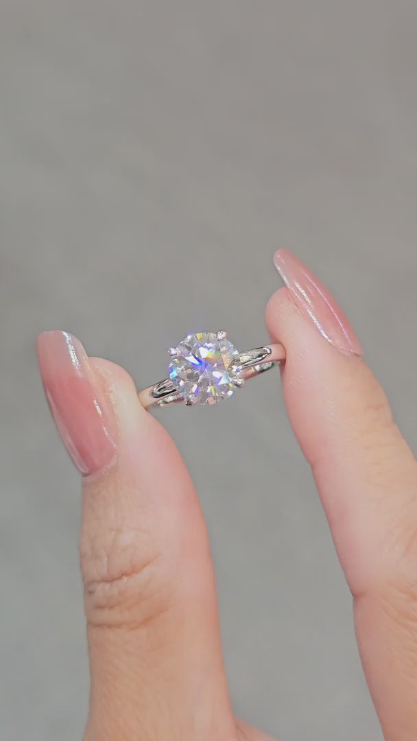 VDO Ring round cut diamond lab grown