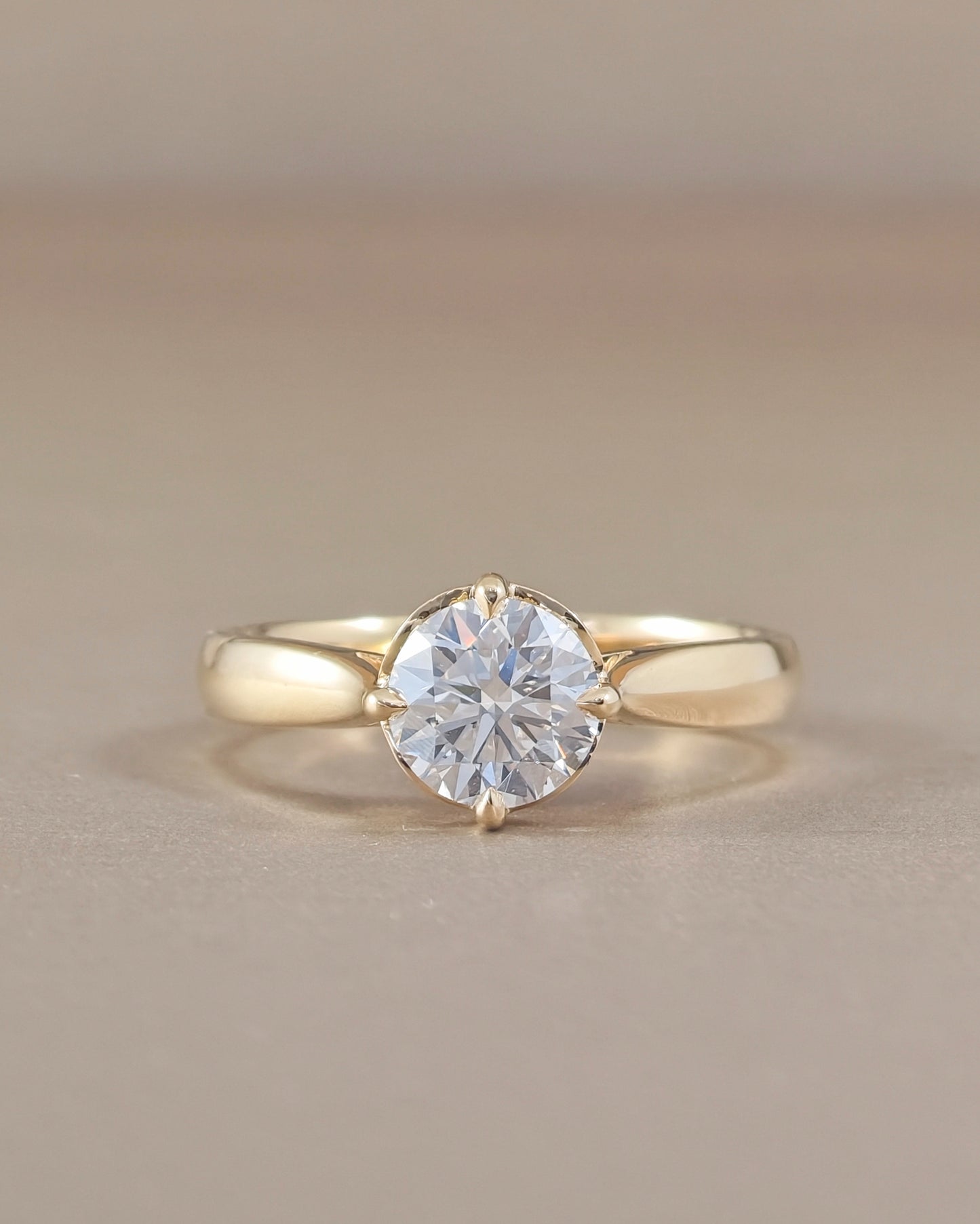 Love classic round brilliant lab grown diamond ring