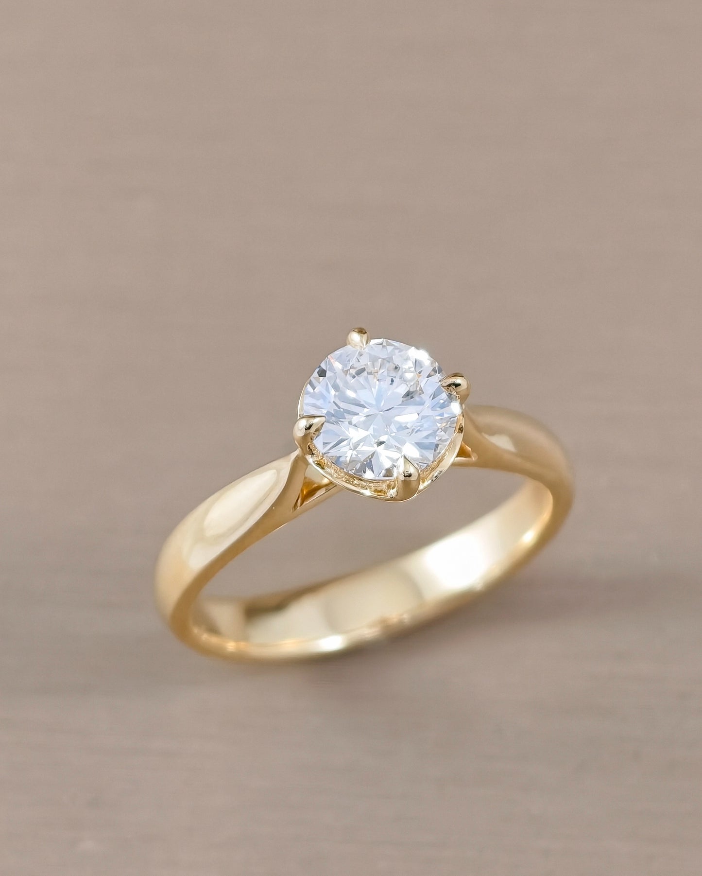Love classic round brilliant lab grown diamond ring
