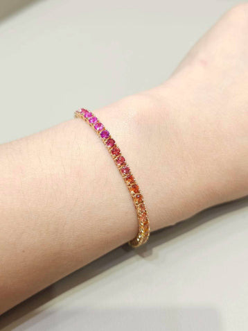 sapphire tennis bracelet 6