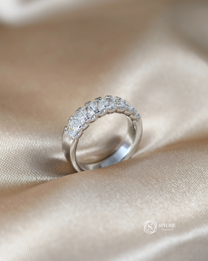 The Square Princess Illusion Lab Grown Diamond Wedding Ring in Bangkok | IGI Certified by Sphere Diamond