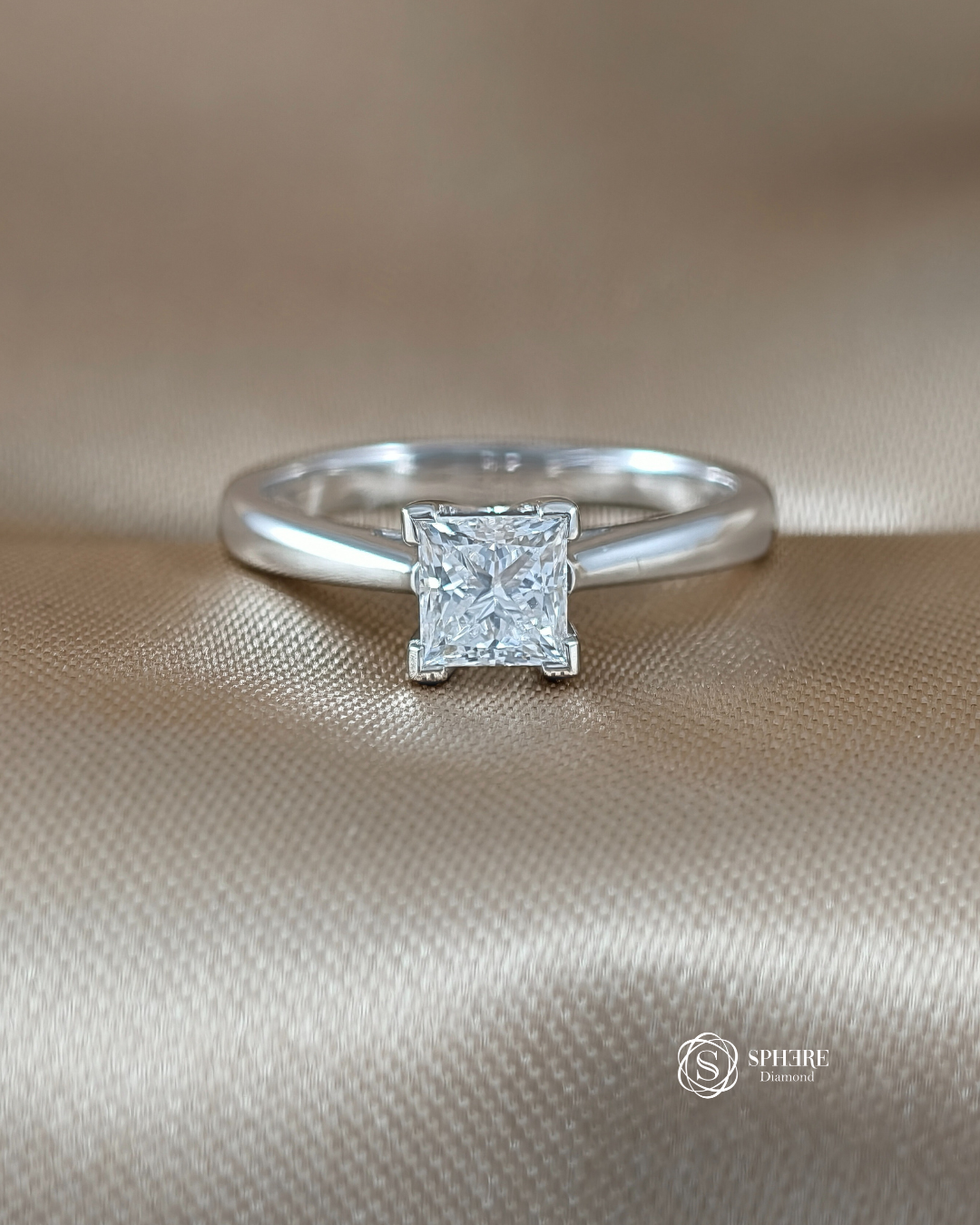 Princess Lab Grown Diamond Engagement Ring in Bangkok | Sphere Diamond